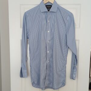 Bonobos Men's Light Blue Micro Houndstooth Dress Shirt